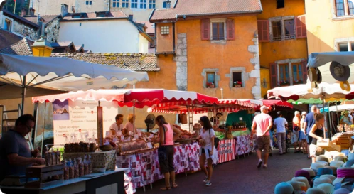 Le marché d’Annecy (Haute-Savoie)