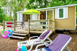 Camping Les Biches 4* Ze collection, Camping 4* à Saint Hilaire de Riez (Vendée) - Location Mobil Home pour 5 personnes