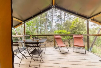 Bivouac nature , Camping 3* à Saint Jean du Gard (Gard) - Location Tente équipée pour 4 personnes - Photo N°4