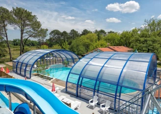 Camping Landes Bleues 4*, Camping 4* à Aureilhan (Landes) - Location Mobil Home pour 6 personnes - Photo N°2