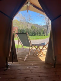 Camping de Montolieu - 3*, Camping 3* à Montolieu (Aude) - Location Tente équipée pour 6 personnes - Photo N°4