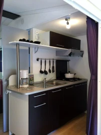 Camping de PEYROCHE - 3*, Camping 3* à Labeaume (Ardèche) - Location Mobil Home pour 6 personnes - Photo N°3