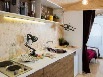 Camping dei Fiori , Camping 2* à Pietra Ligure (Savone) - Location Bungalow pour 4 personnes - Photo N°4