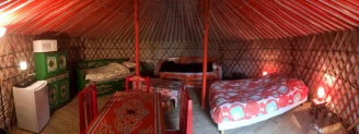 Camping Village Insolite , Camping 1* à Saint Benoît des Ondes (Ille et Vilaine) - Location Yourte pour 4 personnes - Photo N°4
