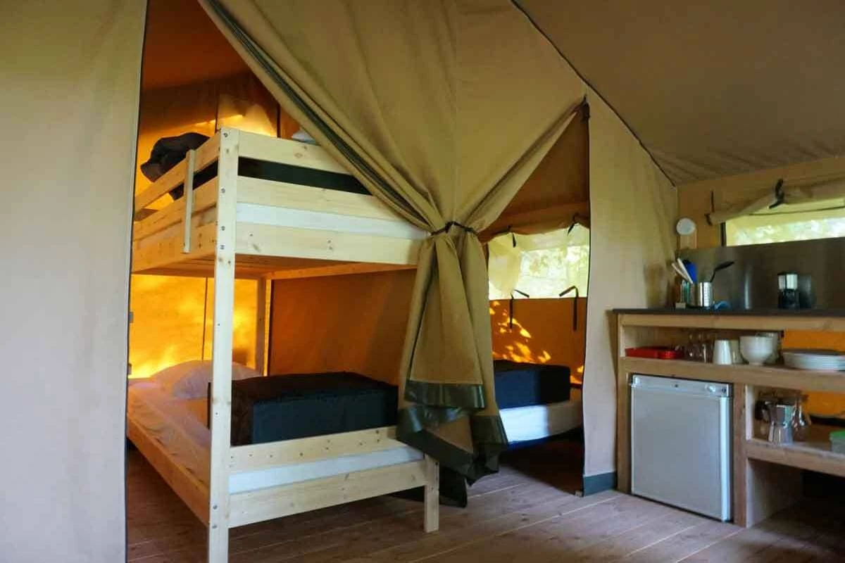 Bivouac nature , Camping 3* à Saint Jean du Gard (Gard) - Location Tente équipée pour 5 personnes - Photo N°9