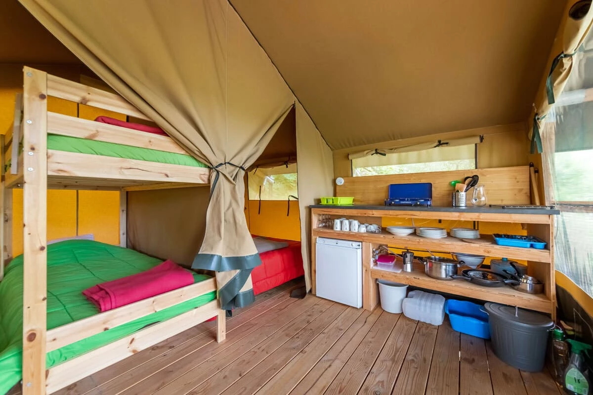 Bivouac nature , Camping 3* à Saint Jean du Gard (Gard) - Location Tente équipée pour 5 personnes - Photo N°10