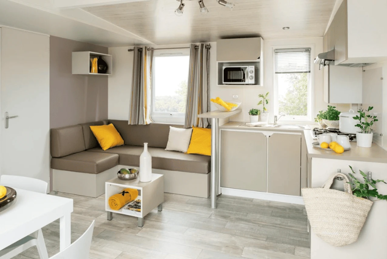 Camping La Touesse - 4*, Camping 4* à Saint Lunaire (Ille et Vilaine) - Location Mobil Home pour 6 personnes - Photo N°2