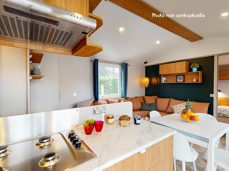 Camping Les Dunes de Contis 3*, Camping 3* à Saint Julien en Born (Landes) - Location Mobil Home pour 8 personnes - Photo N°4