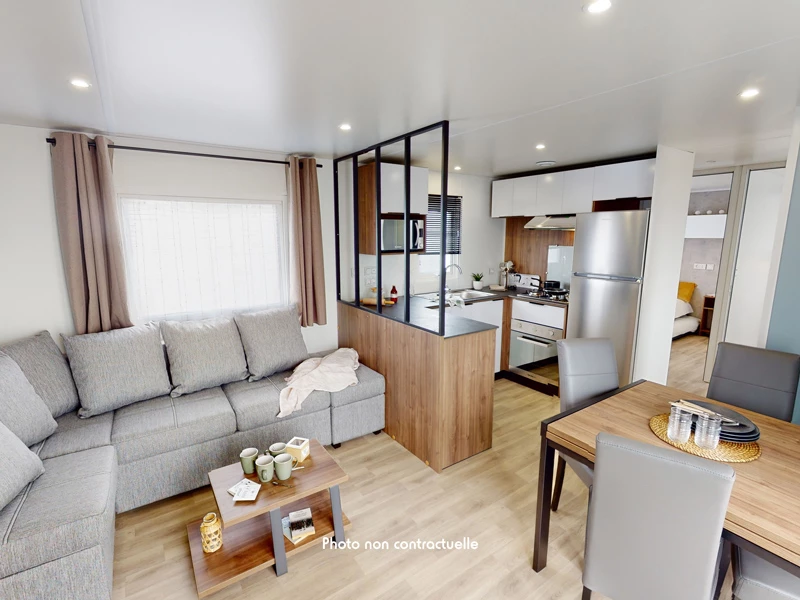 Camping Les Embruns 4*, Camping 4* à Lège Cap Ferret (Gironde) - Location Mobil Home pour 6 personnes - Photo N°4