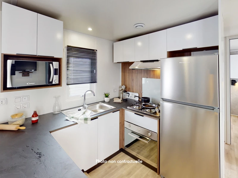 Camping Les Embruns 4*, Camping 4* à Lège Cap Ferret (Gironde) - Location Mobil Home pour 6 personnes - Photo N°5