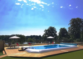 Camping Aquarev - 3*, Camping 3* à Loudéac (Cotes d'Armor) - Location Mobil Home pour 4 personnes - Photo N°2