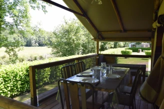 Camping Barétous-Pyrénées 4*, Camping 4* à Aramits (Pyrénées Atlantiques) - Location Tente équipée pour 5 personnes - Photo N°4