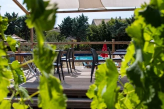 Camping La Résidence d'Eté 3*, Camping 3* à Saint Remèze (Ardèche) - Location Mobil Home pour 6 personnes - Photo N°2