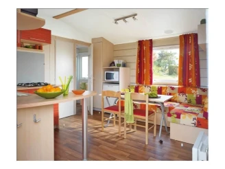 Camping La Résidence d'Eté 3*, Camping 3* à Saint Remèze (Ardèche) - Location Mobil Home pour 6 personnes - Photo N°4