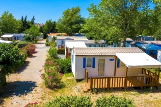 Camping Ensoya 3*, Camping 3* à Sigean (Aude) - Location Mobil Home pour 6 personnes - Photo N°1