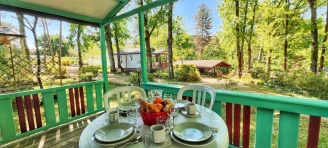 Camping la Colombière - 4*, Camping 3* à Beaumont du Périgord (Dordogne) - Location Chalet pour 5 personnes - Photo N°4