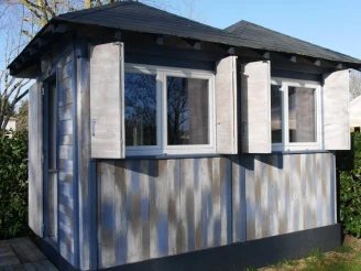 Camping de la Gères 3*, Camping 3* à Surgères (Charente Maritime) - Location Cabane pour 2 personnes - Photo N°2