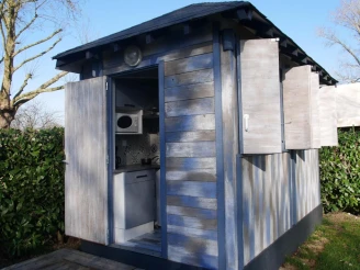 Camping de la Gères 3*, Camping 3* à Surgères (Charente Maritime) - Location Cabane pour 2 personnes - Photo N°3