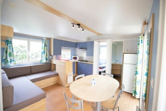 Camping l'Arize 4*, Camping 4* à La Bastide de Sérou (Ariège) - Location Mobil Home pour 5 personnes - Photo N°3