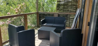 Lodges de Blois-Chambord 3*, Camping 3* à Mont près Chambord (Loir et Cher) - Location Chalet pour 5 personnes - Photo N°4