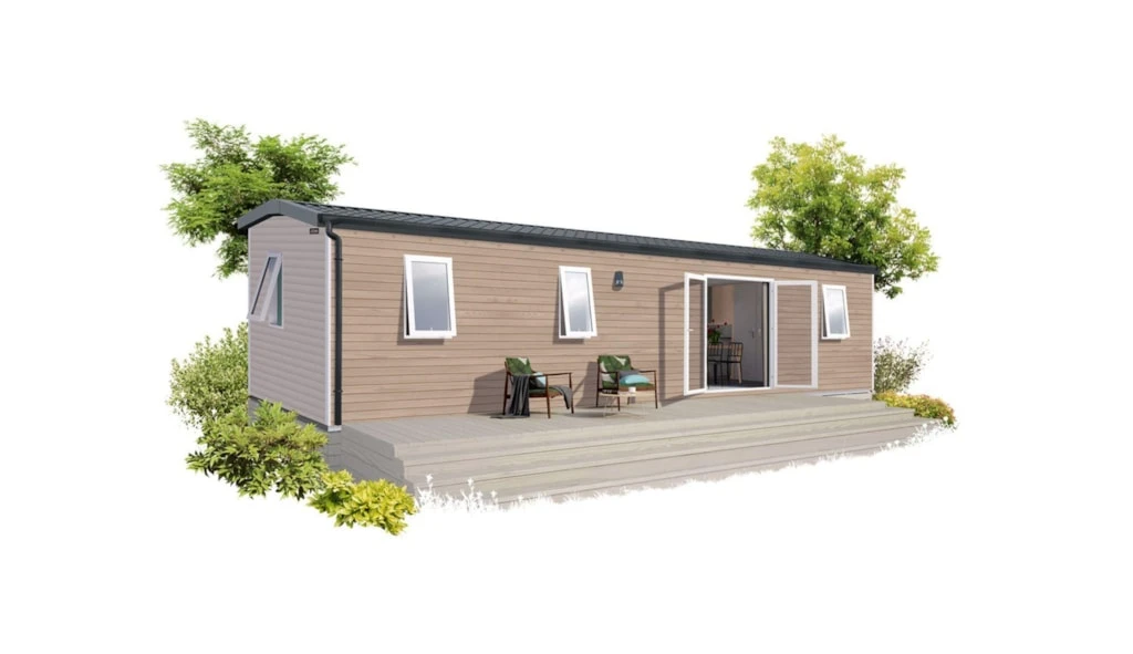 Camping des Neiges - 3*, Camping 3* à Aigueblanche (Savoie) - Location Mobil Home pour 7 personnes - Photo N°1