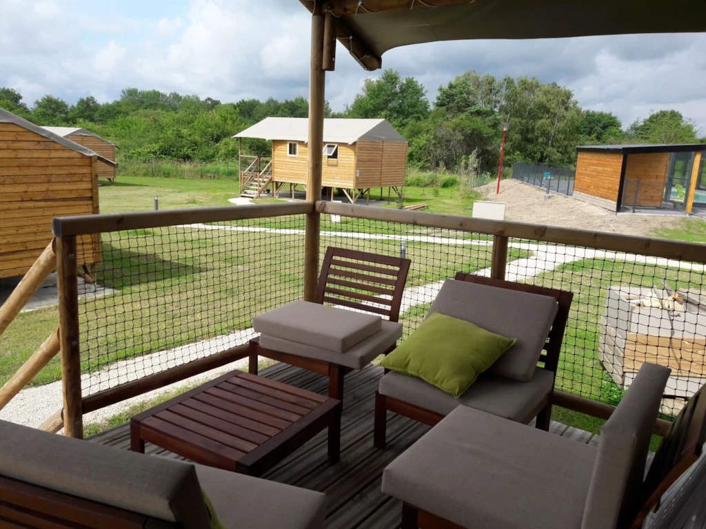 Lodges de Blois-Chambord 3*, Camping 3* à Mont près Chambord (Loir et Cher) - Location Tente équipée pour 5 personnes - Photo N°1