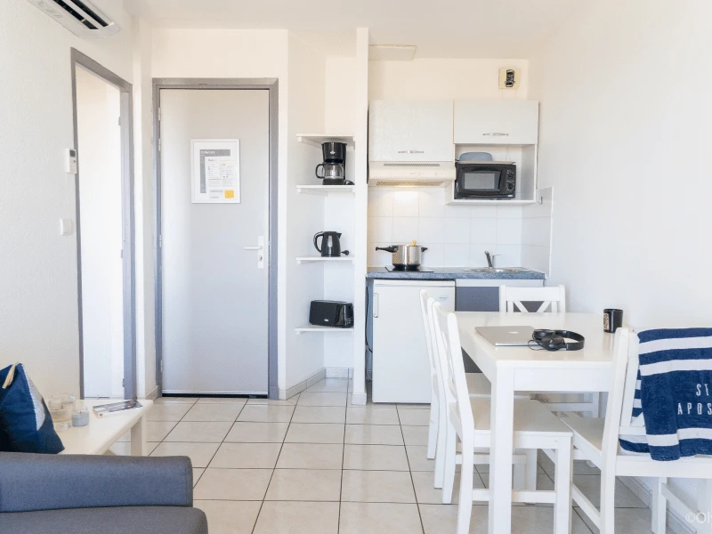 Résidence Le Neptune 3*, Camping 3* à Saint Pierre La Mer (Aude) - Location Appartement pour 4 personnes - Photo N°4