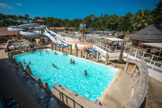 Camping Le Vieux Port Resort et Spa 5* - Ze collection, Camping 5* à Messanges (Landes) - Location Mobil Home pour 8 personnes - Photo N°1