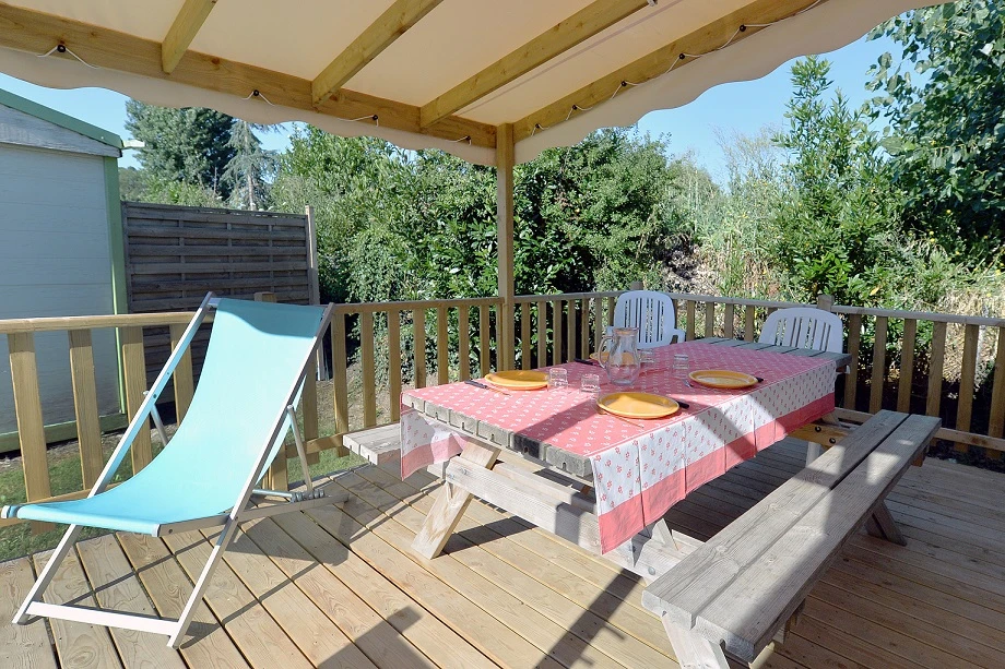 Camping L'Anse des Pins 4* - Plage - Ze collection, Camping 4* à Saint Georges d'Oléron (Charente Maritime) - Location Mobil Home pour 7 personnes - Photo N°6