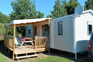 Camping Au Val de Loire en Ré 4* - Ze collection, Camping 4* à Le Bois Plage en Ré (Charente Maritime) - Location Mobil Home pour 6 personnes - Photo N°1