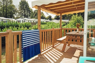 Camping Kerscolper 3* - Ze collection, Camping 3* à Fouesnant (Finistère) - Location Mobil Home pour 6 personnes - Photo N°3