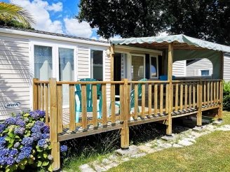 Camping Kerscolper 3* - Ze collection, Camping 3* à Fouesnant (Finistère) - Location Mobil Home pour 5 personnes - Photo N°2