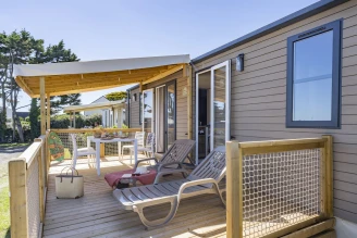 Camping Le Kérou 4* - Plage - Ze collection, Camping 4* à Clohars Carnoët (Finistère) - Location Mobil Home pour 6 personnes - Photo N°3