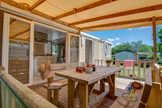 Camping Les Deux Fontaines 4* Ze collection, Camping 4* à Névez (Finistère) - Location Mobil Home pour 4 personnes - Photo N°22