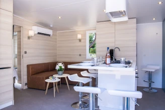 Camping Les Mûriers 4* - Plage - Ze collection, Camping 4* à Vendres (Hérault) - Location Mobil Home pour 6 personnes - Photo N°3