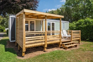 Camping Domaine de Bel Air 5* Ze collection, Camping 5* à Landudec (Finistère) - Location Mobil Home pour 5 personnes - Photo N°2