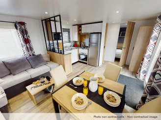 Domaine De Dugny 4*, Camping 4* à Chaumont sur Loire (Loir et Cher) - Location Mobil Home pour 6 personnes - Photo N°4