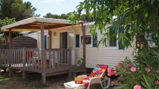 Camping Clau Mar Jo 4*, Camping 4* à Bormes les Mimosas (Var) - Location Mobil Home pour 4 personnes - Photo N°1