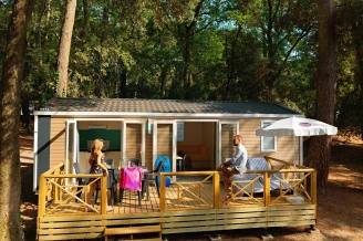 Camping Le Logis 3* - Ze collection, Camping 3* à Saint Palais sur Mer (Charente Maritime) - Location Mobil Home pour 5 personnes - Photo N°1