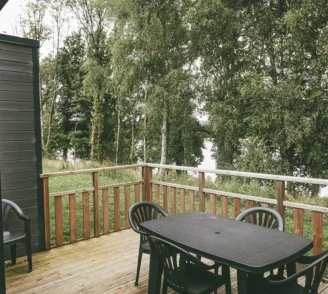 Domaine du Moulin Neuf 3* , Camping 3* à Rochefort en Terre (Morbihan) - Location Chalet pour 4 personnes - Photo N°5