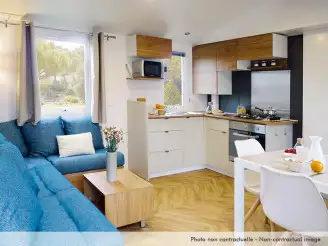 Camping Mar Estang 4*, Camping 4* à Canet Plage (Pyrénées Orientales) - Location Mobil Home pour 6 personnes - Photo N°17