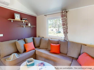 Camping Bonne Anse Plage 4*, Camping 4* à La Palmyre (Charente Maritime) - Location Mobil Home pour 8 personnes - Photo N°3
