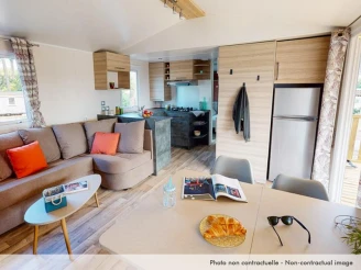 Camping Bonne Anse Plage 4*, Camping 4* à La Palmyre (Charente Maritime) - Location Mobil Home pour 8 personnes - Photo N°4