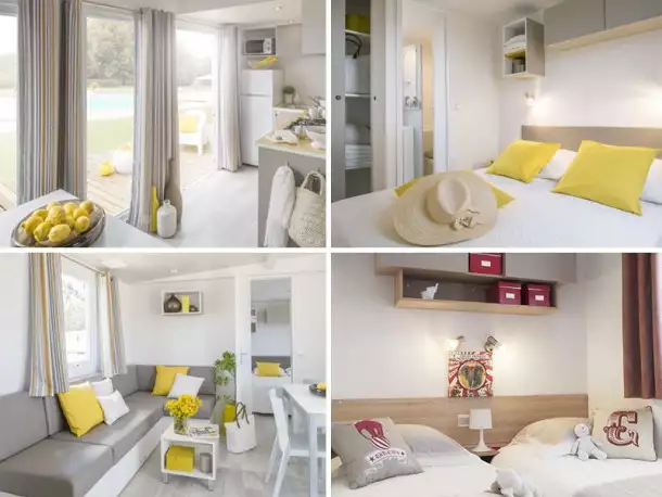 Camping Au Soleil d'Oc 4*, Camping 4* à Argentat sur Dordogne (Corrèze) - Location Mobil Home pour 6 personnes - Photo N°2