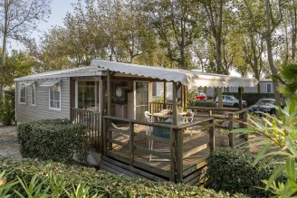 Camping Blue Bayou 5* - Plage - Ze collection, Camping 5* à Vendres Plage (Hérault) - Location Mobil Home pour 4 personnes