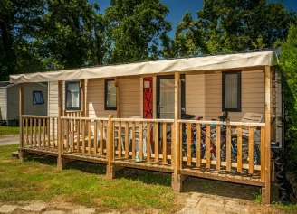 Camping Ker Yaoulet 4* - Plage - Ze collection, Camping 4* à Ambon (Morbihan) - Location Mobil Home pour 6 personnes - Photo N°1