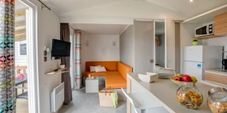 Camping l'Océano d'Or 5* - Ze collection, Camping 5* à Jard sur Mer (Vendée) - Location Mobil Home pour 5 personnes - Photo N°3
