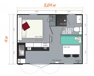 Camping OAKi 3*, Camping 3* à Mesnard la Barotière (Vendée) - Location Mobil Home pour 2 personnes - Photo N°7