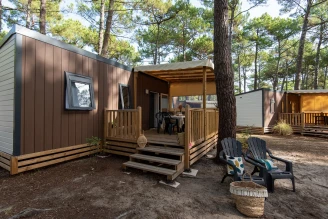 Camping Médoc Plage 4* - Ze collection, Camping 4* à Vendays Montalivet (Gironde) - Location Mobil Home pour 5 personnes - Photo N°1