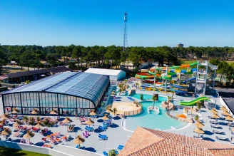 Camping Médoc Plage 4* Ze collection, Camping 4* à Vendays Montalivet (Gironde) - Location Mobil Home pour 5 personnes - Photo N°2